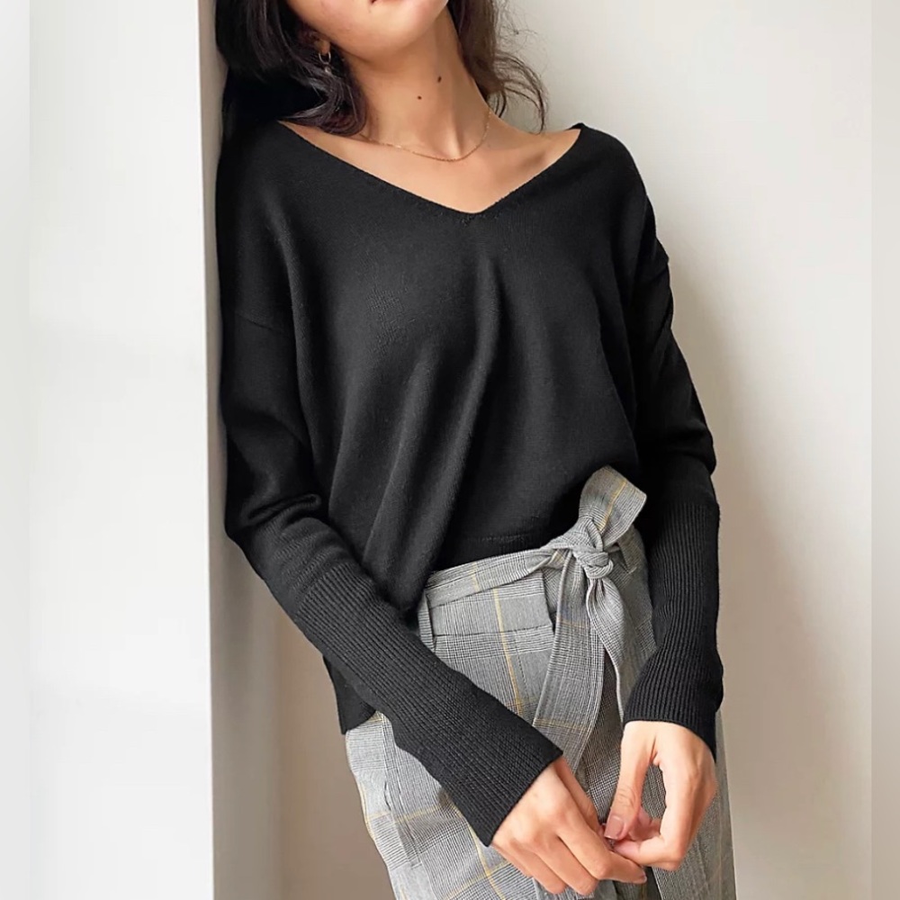 Aritzia Cyprie V-neck Sweater